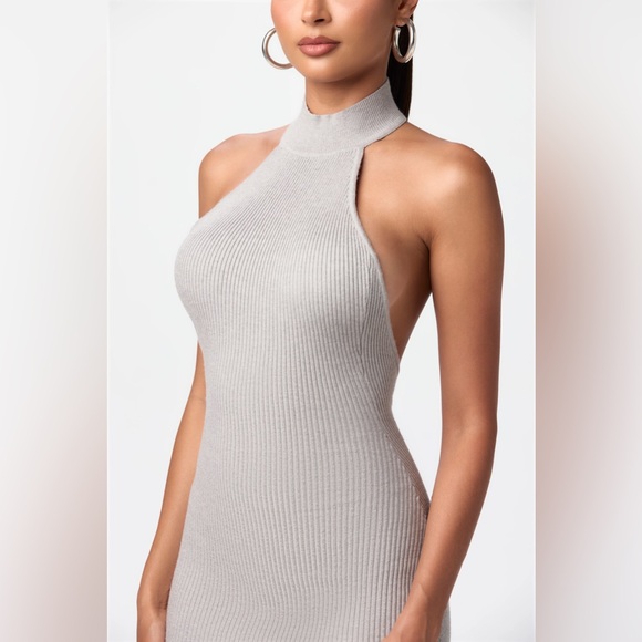 Naked Wardrobe Halter Rib‎ Maxi Dress Women’s Size Extra Large - Picture 4 of 11